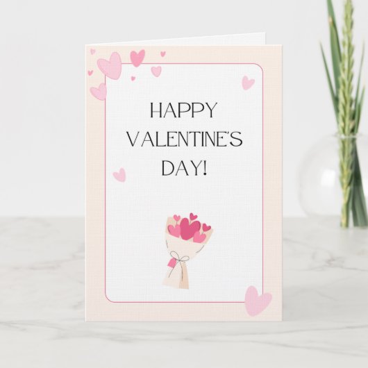 Gelukkig Valentijnskaart Kaart (Voorkant)