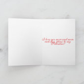 Gelukkig Valentijnskaart Kaart (Binnen)