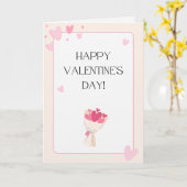 Gelukkig Valentijnskaart Kaart (Gele Bloem)