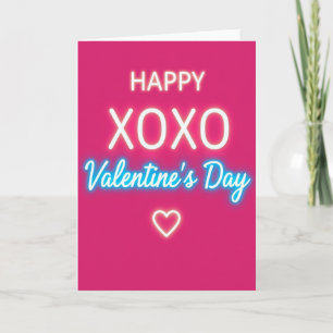 Gelukkig Valentijnskaart Xoxo Kaart