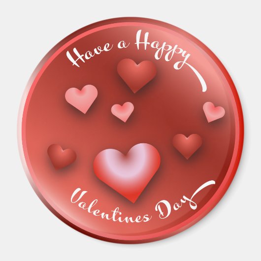 Gelukkig Valentijnsmagneet Magneet (Voorkant)