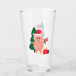 Gelukkig van de het symboolpret van het Nieuwjaar Glas