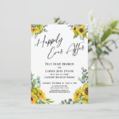 Gelukkig van Eens voor altijd Eucalyptus Zonnebloe Kaart (Staand voorkant)