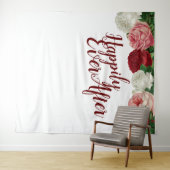 Gelukkig van Houden Trouwfeest Achtergrond Wandkleed (In Situ (horizontaal))