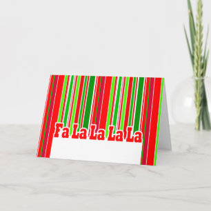 Gelukkig van La van La van de Streep FA La- La- Feestdagen Kaart