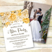 Gelukkig van nu af aan aan Gele Bloemen Ontvangst Kaart