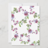 Gelukkig van nu af aan Waterverf Wilde Bloemen Ont Kaart (Achterkant)