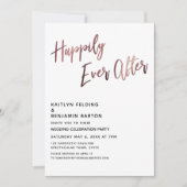 Gelukkig van Toekomst Roze Gouden Huwelijksfeest Kaart (Voorkant)