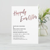 Gelukkig van Toekomst Roze Gouden Huwelijksfeest Kaart (Staand voorkant)