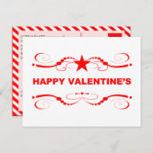 gelukkig van valentijnsdag feestdagenkaart (Voorkant / Achterkant)