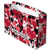 gelukkig van valentijnsdag groot cadeauzakje (Achterkant Gekanteld)