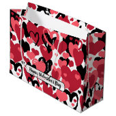 gelukkig van valentijnsdag groot cadeauzakje (Voorkant Gekanteld)