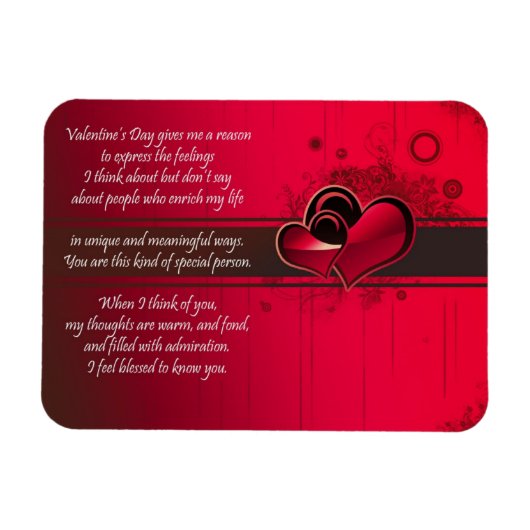 gelukkig van valentijnsdag magneet (Horizontaal)