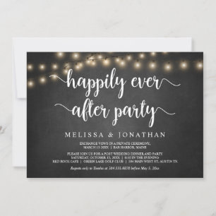 Gelukkig Vanaf Nu Feest, Slingerlicht, Elopement  Kaart