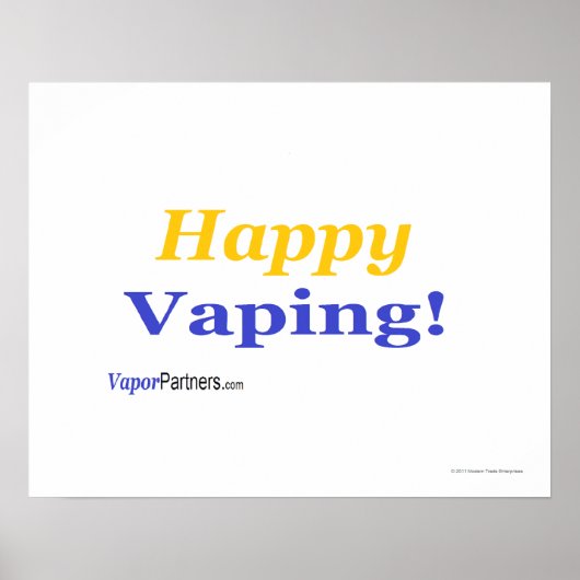 Gelukkig Vaping Poster voor die speciale gelegenhe (Voorkant)
