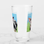 Gelukkig Varken Schilderij Glas (Links)
