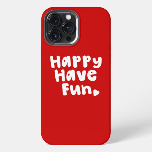 Gelukkig veel plezier iPhone hoesje (Achterkant)