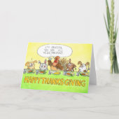 Gelukkig Vegetarisch Thanksgivingdag Kaart (Voorkant)