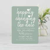 Gelukkig Veranderend de Datum Groene van de Wedden Kaart (Staand voorkant)