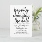 Gelukkig Veranderend de Zwarte Wit Datum van de We Kaart (Staand voorkant)