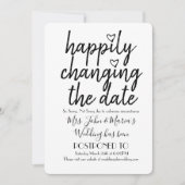 Gelukkig Veranderend de Zwarte Wit Datum van de We Kaart (Voorkant)