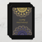 gelukkig verdiende feestdagenkaart (Voorkant / Achterkant)