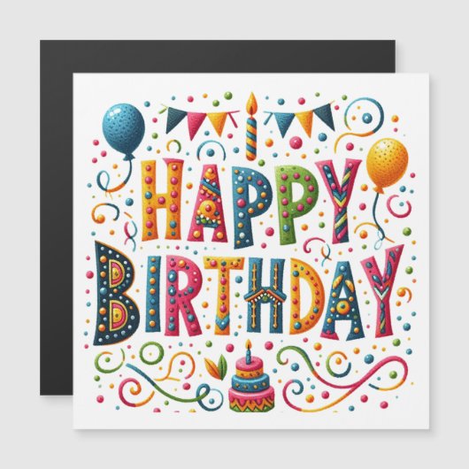 Gelukkig Verjaardag (Voorkant / Achterkant)