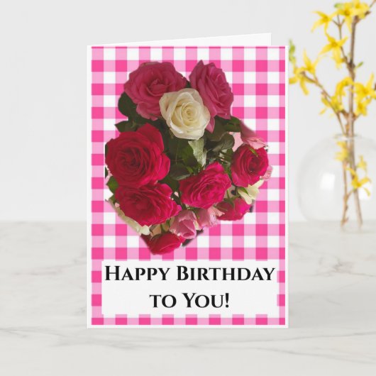 Gelukkig |Verjaardag aan u! Kaart (Gele Bloem)