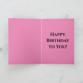 Gelukkig |Verjaardag aan u! Kaart (Binnen)