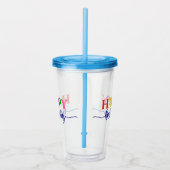 Gelukkig Verjaardag Acryl Drinkbeker (Rechts)