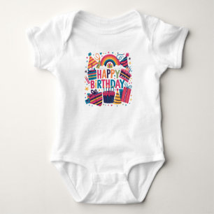 Gelukkig Verjaardag :-) baby body'tje Romper