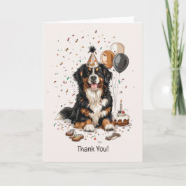 Gelukkig Verjaardag Berner Sennenhond Bedankkaart