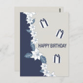 Gelukkig Verjaardag Briefkaart (Voorkant / Achterkant)