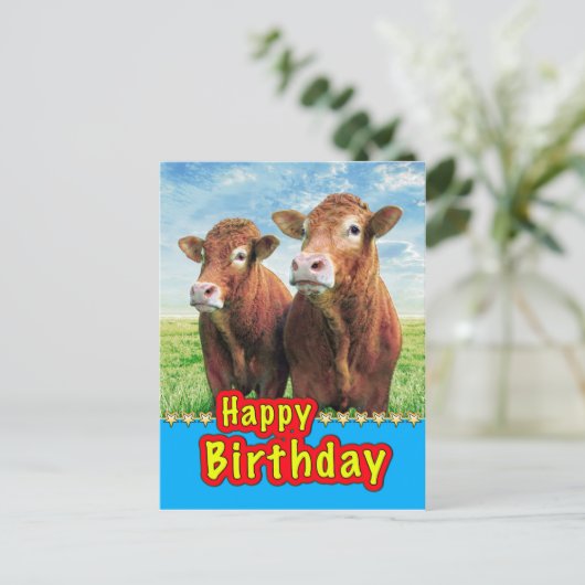 Gelukkig Verjaardag Briefkaart (Staand voorkant)