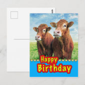 Gelukkig Verjaardag Briefkaart (Voorkant / Achterkant)