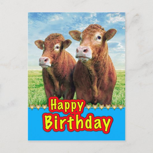 Gelukkig Verjaardag Briefkaart (Voorkant)