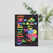 Gelukkig Verjaardag  Briefkaart (Staand voorkant)