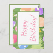 Gelukkig Verjaardag! Briefkaart (Voorkant / Achterkant)