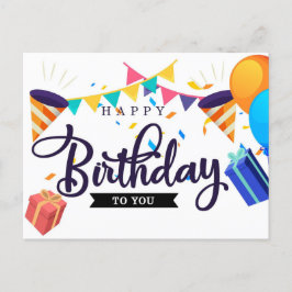 Gelukkig Verjaardag Briefkaart