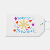 Gelukkig Verjaardag  Cadeaulabel (Voorkant (Horizontaal))