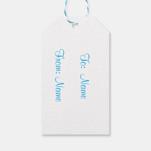 Gelukkig Verjaardag  Cadeaulabel (Achterkant)