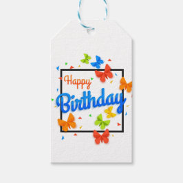 Gelukkig Verjaardag Cadeaulabel