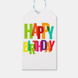 Gelukkig Verjaardag Cadeaulabel