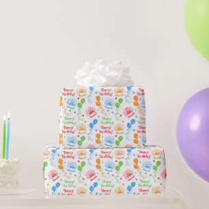Gelukkig Verjaardag Cadeaupapier