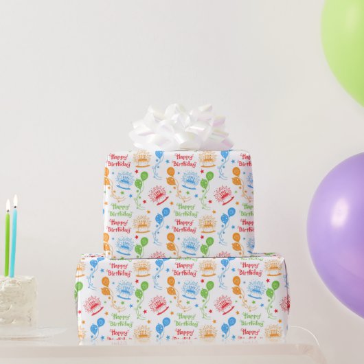 Gelukkig Verjaardag Cadeaupapier (Feestgeschenken)
