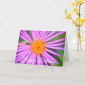 Gelukkig Verjaardag Cosmo Bloem Kaart (Gele Bloem)