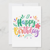 Gelukkig Verjaardag Feestdagenkaart (Voorkant)