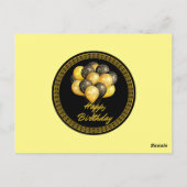 Gelukkig Verjaardag, feestelijk, Briefkaart (Achterkant)