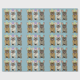 Gelukkig Verjaardag! Franse Bulldoggen Cadeaupapier