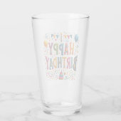 Gelukkig Verjaardag Glas (Achterkant)